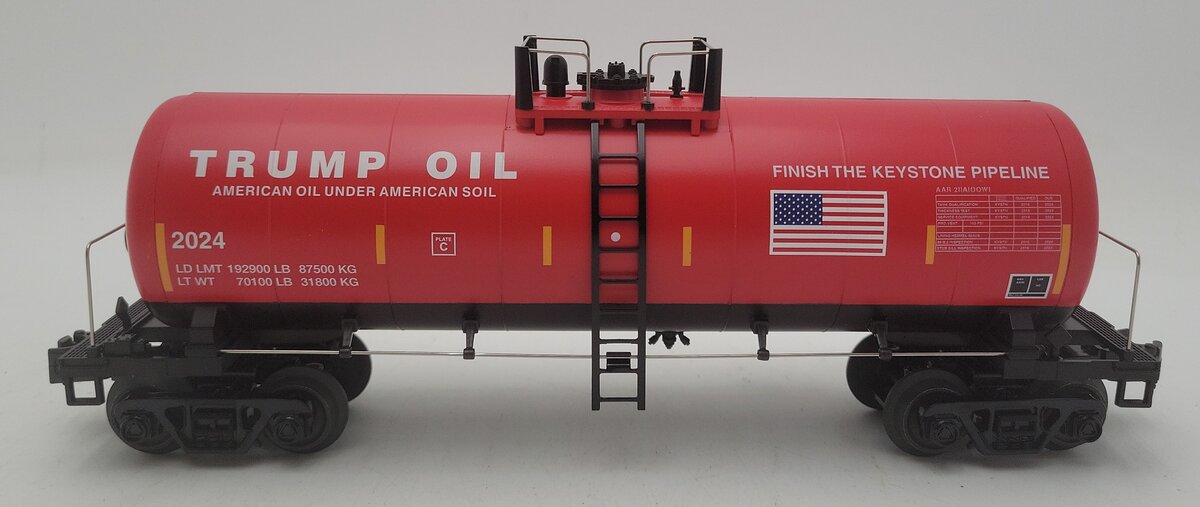 MTH 30-73657 O Gauge Donald J. Trump Modern Tank Car #2024 LN/Box