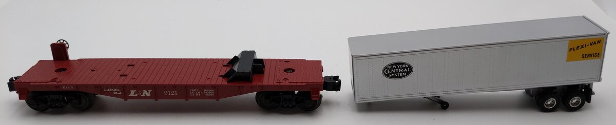 Lionel 6-9121 Louisville and Nashville Flatcar w/ Trailer EX/Box