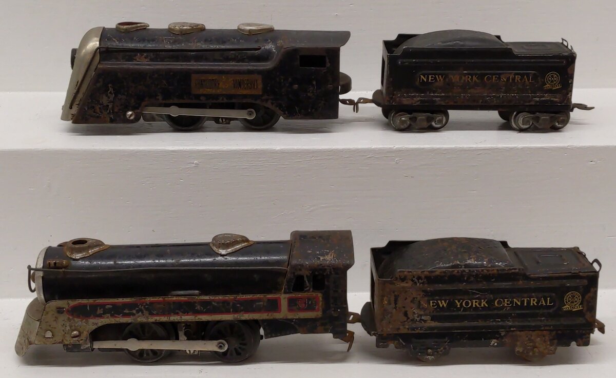 Marx Vintage O Gauge Steam Locomotives w/ Tenders 597, 3987 [4]