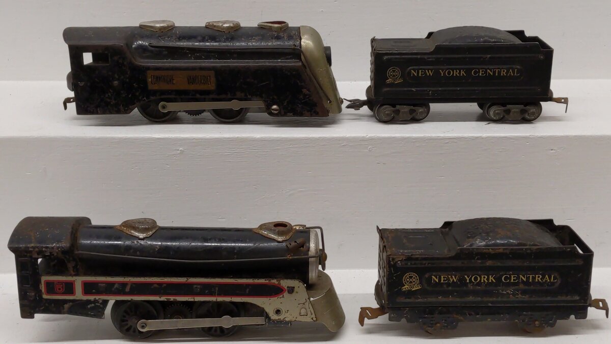 Marx Vintage O Gauge Steam Locomotives w/ Tenders 597, 3987 [4]