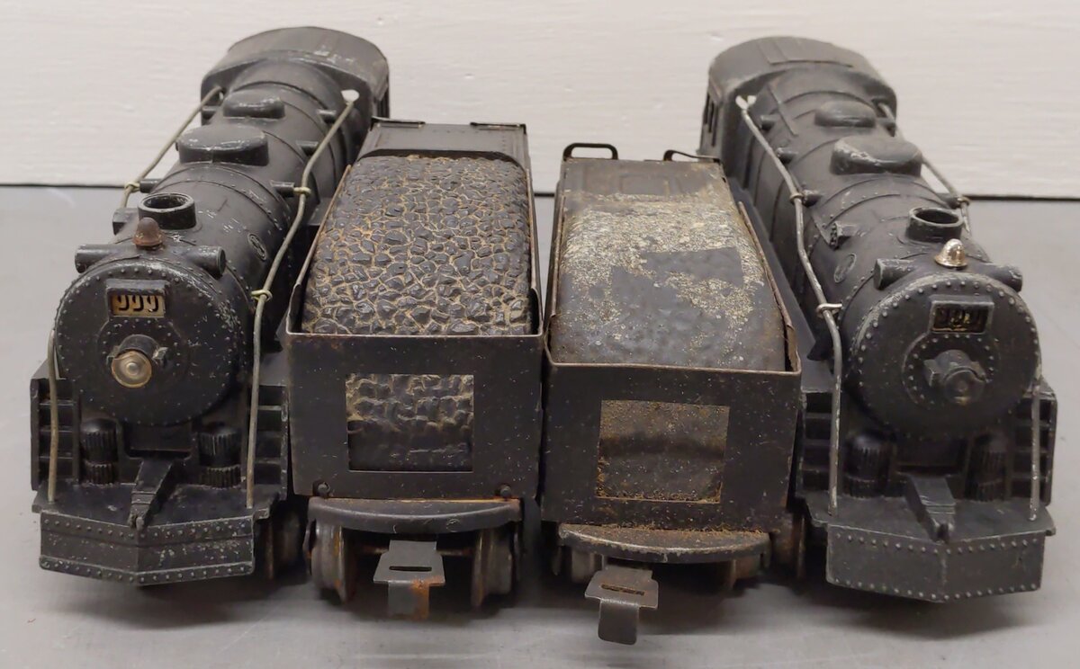 Marx 999 Vintage O New York Central 2-4-2 Steam Locomotives & Tenders [4]