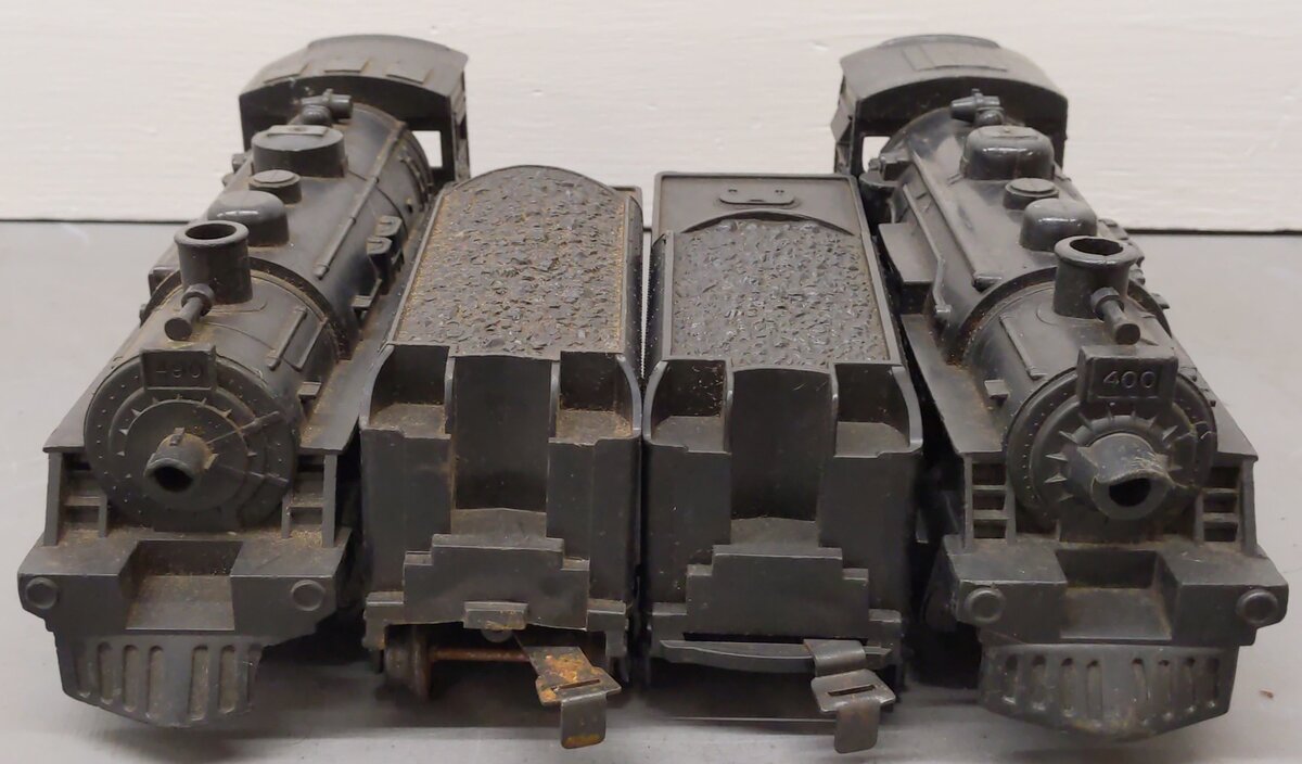 Marx Vintage O 0-4-0 Steam Locomotives & Tenders 400, 490 [4]