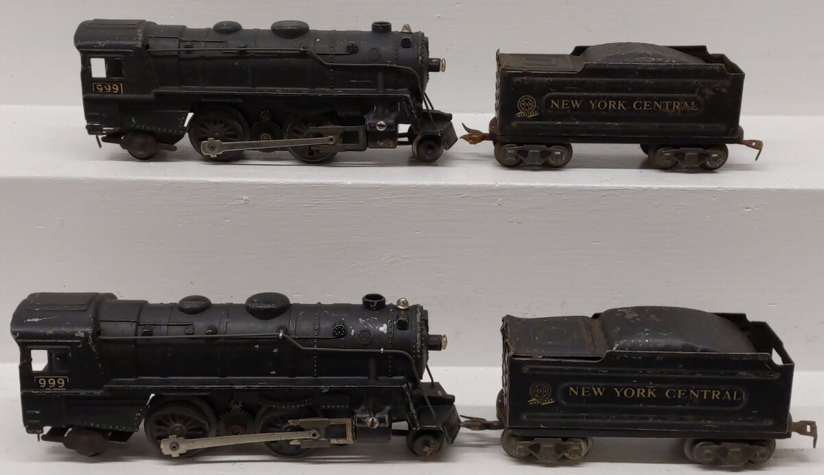 Marx 999 Vintage O New York Central 2-4-2 Locomotives & Tenders [4]