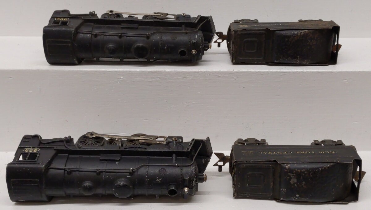 Marx 999 Vintage O New York Central 2-4-2 Locomotives & Tenders [4]