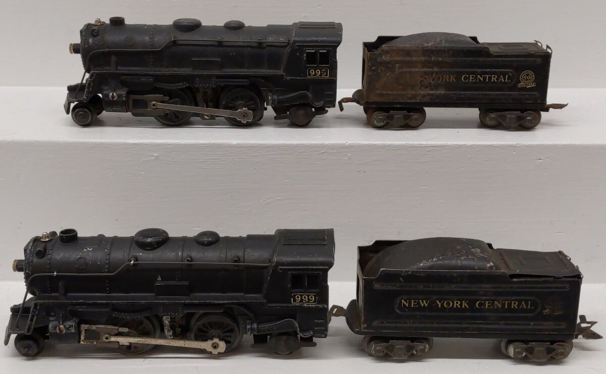 Marx 999 Vintage O New York Central 2-4-2 Locomotives & Tenders [4]