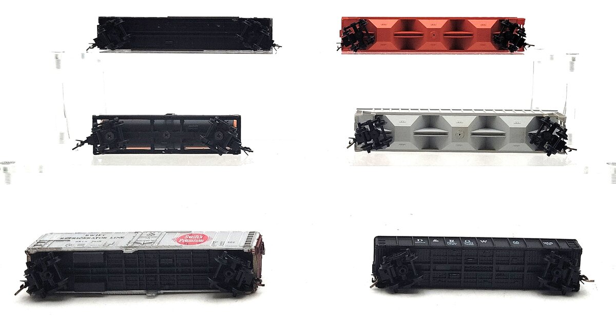Unimate, Bachmann, & Other N Scale Assorted Freight Cars [6] EX