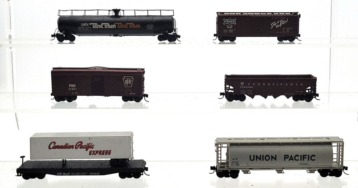 Atlas, Con-Cor, & Other N Scale Assorted Freight Cars [6] EX/Box