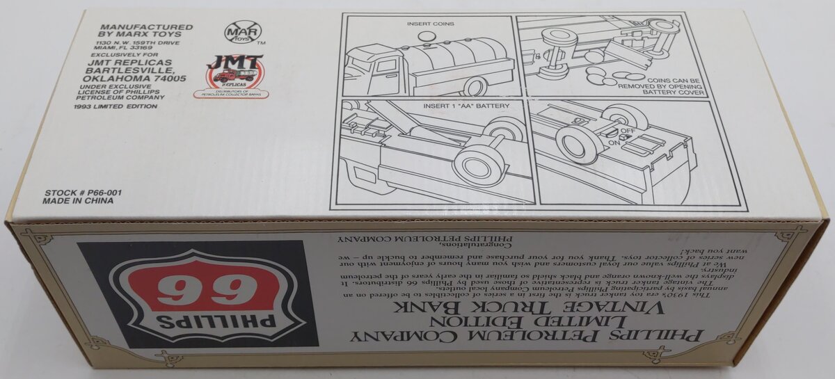 Marx Toys P66-001 1:32 Phillips '66 Vintage Truck Bank EX/Box