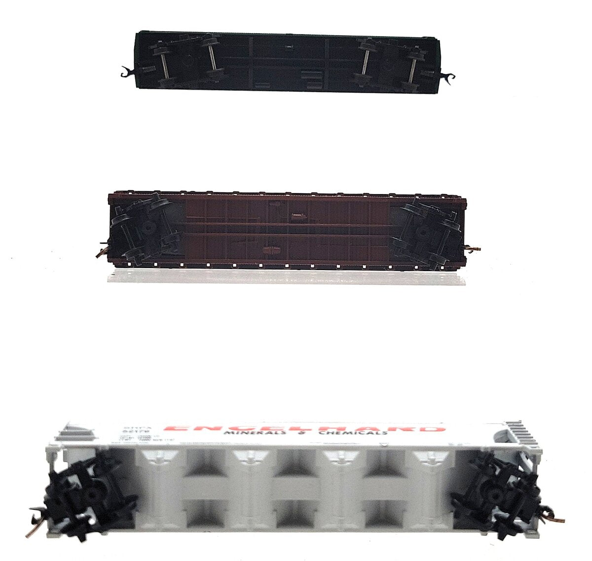Atlas & Roundhouse N Scale Assorted Freight Cars: 52179, 91716, 1848 [3] EX/Box
