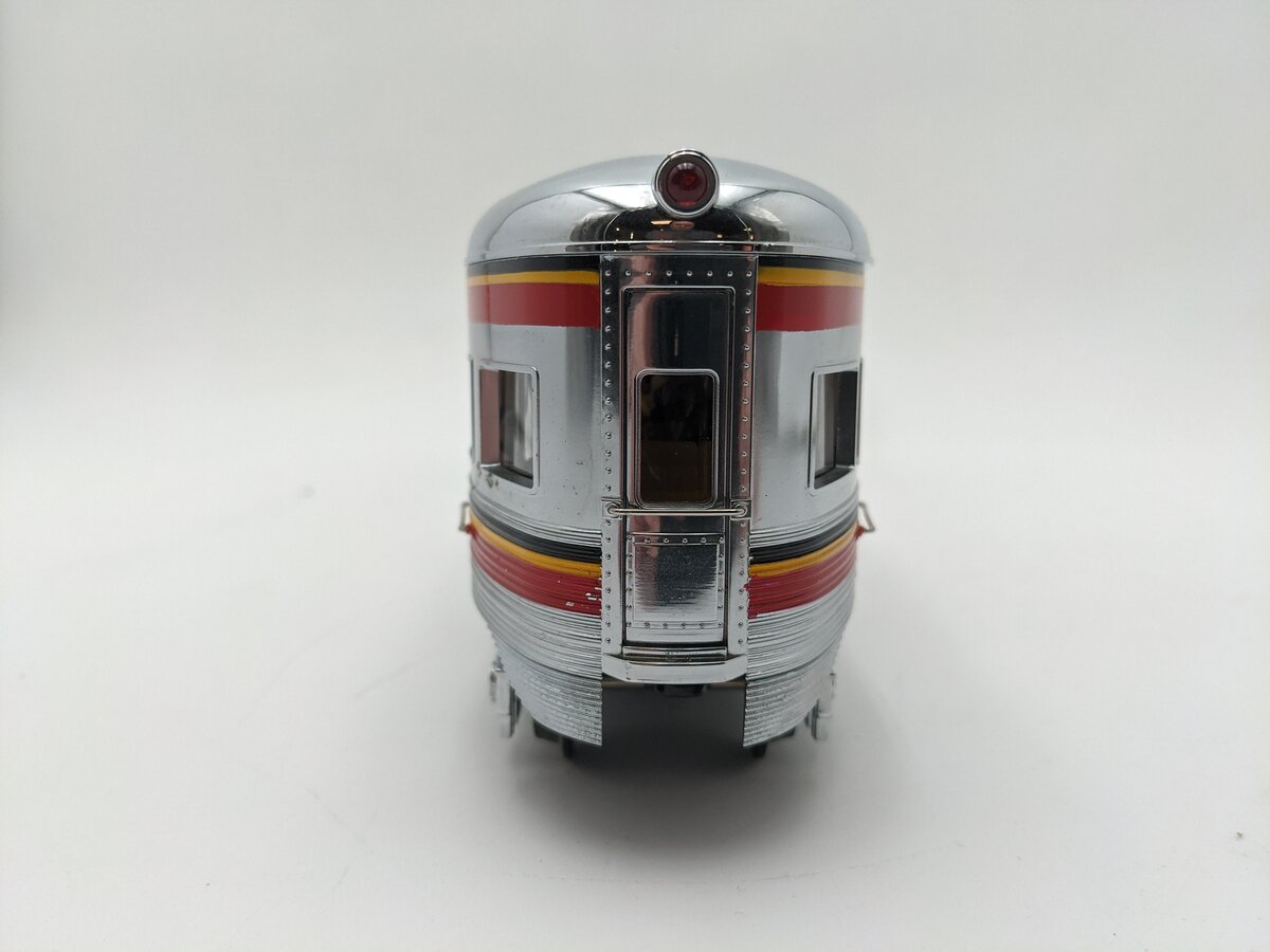 MTH 30-4144C O Gauge Santa Fe 60' Streamlined Observation Car #3240 EX