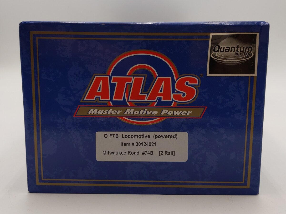 Atlas 30124021 O Scale Milwaukee Road Powered F7B Diesel Locomotive (2-Rail) LN/Box