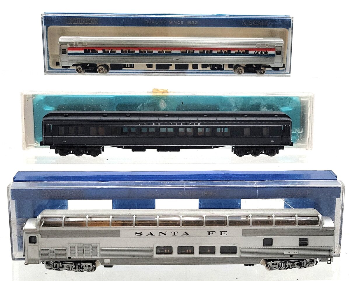 Bachmann & Rivarossi N Scale Assorted Passenger Cars: 21917, 507, 356 [3] EX/Box