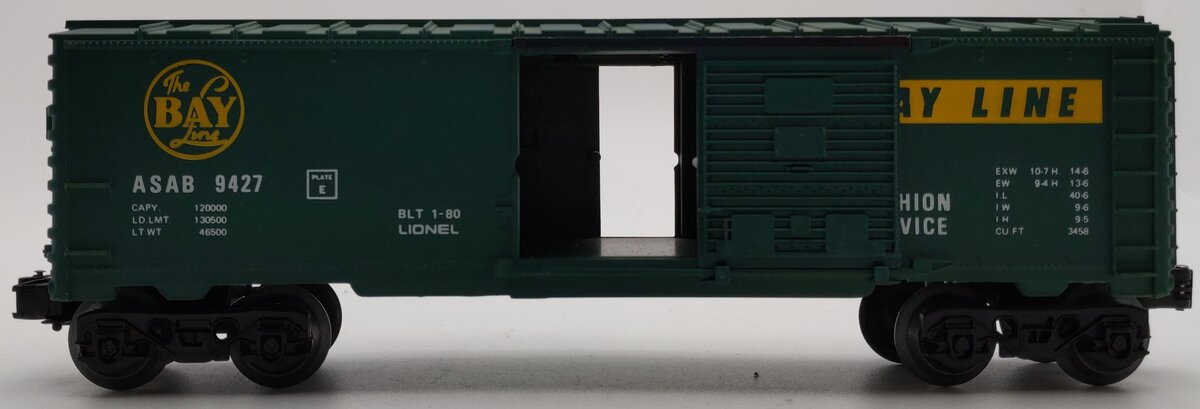 Lionel 6-9427 O Gauge Bay Line Boxcar LN/Box