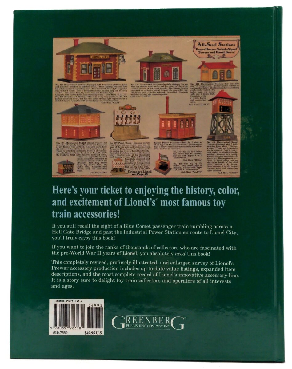 Greenberg Books Guide to Lionel Trains 1901-1942 Vol.3 Accessories LN