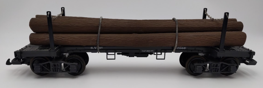 LGB 42660 G Gauge Flatcar with Log Load VG/Box