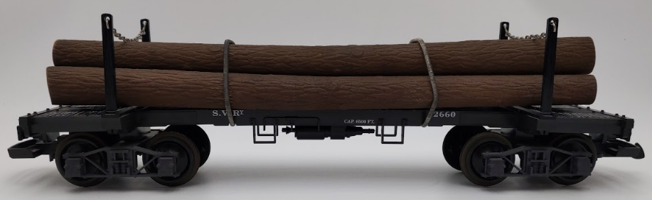 LGB 42660 G Gauge Flatcar with Log Load VG/Box
