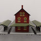 MTH 30-90094 O Dark Red Stone Passenger Station w/Dual Platforms EX