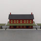 MTH 30-90094 O Dark Red Stone Passenger Station w/Dual Platforms EX