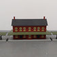 MTH 30-90094 O Dark Red Stone Passenger Station w/Dual Platforms EX
