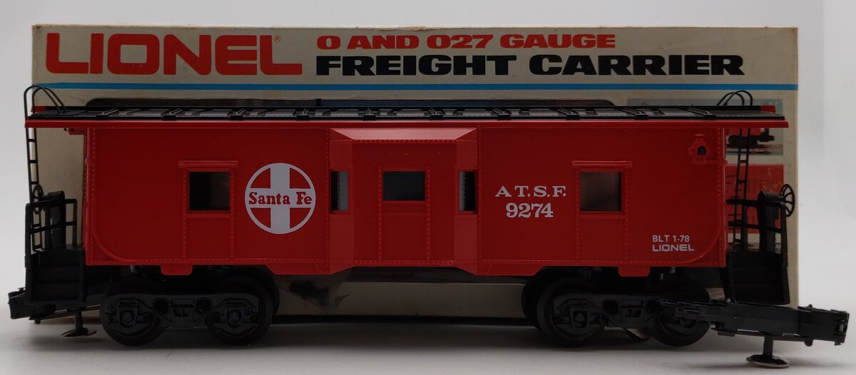 Lionel 6-9274 O Gauge Santa Fe Bay Window Caboose EX/Box