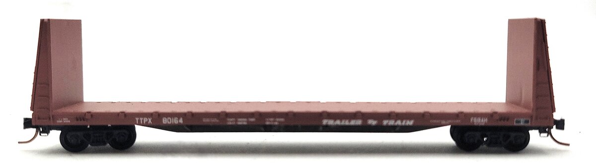 Micro-Trains 05400040 N Scale TTX Trailer Train 61' 8" Bulkhead Flatcar #80164 EX/Box