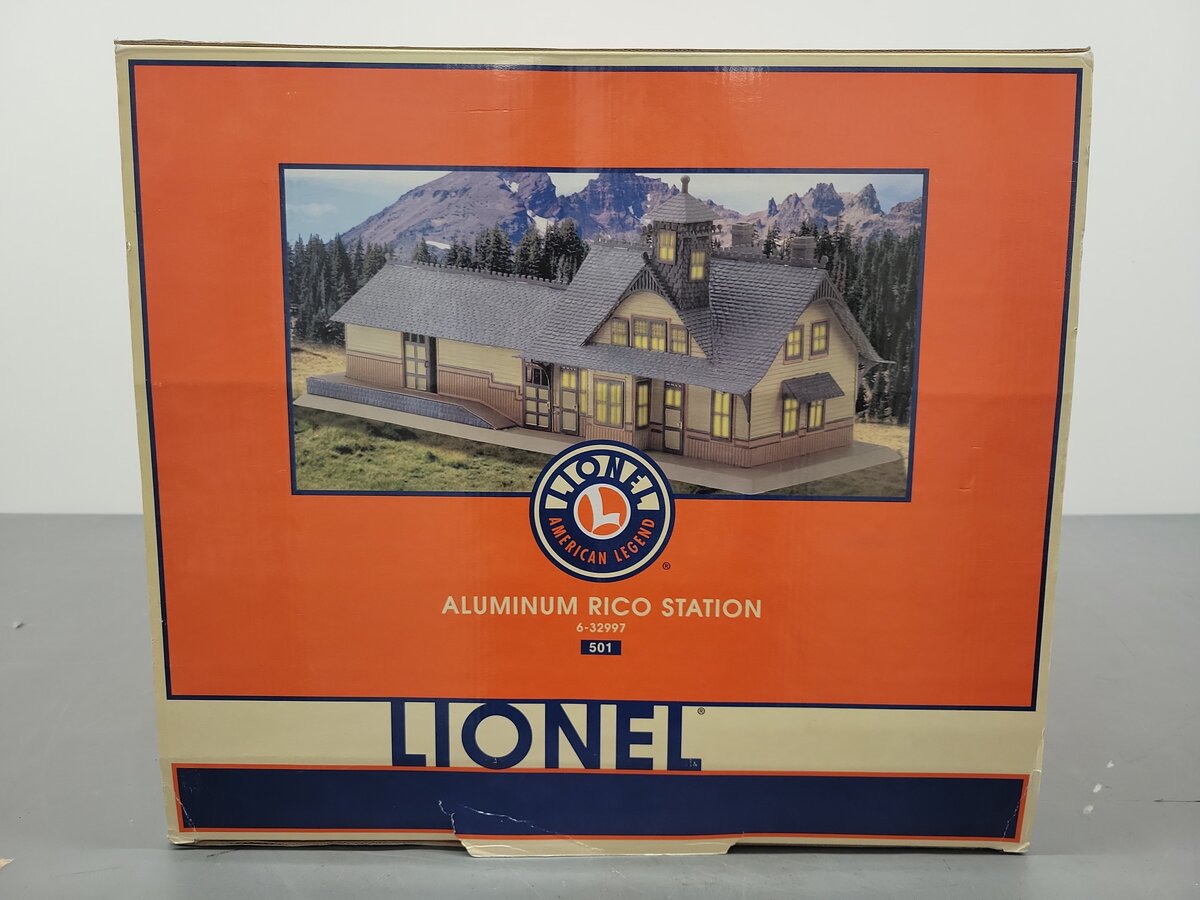 Lionel 6-32997 O Gauge Aluminum Rico Station EX/Box