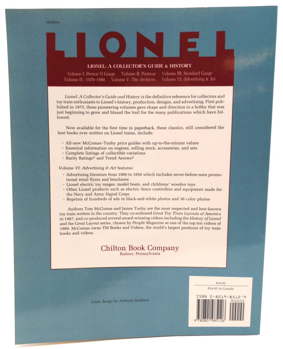 Chilton Book Co. Lionel A Collector's Guide and History Vol. 6 EX