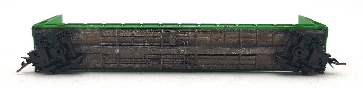 Micro-Trains 05400010 N Burlington Northern 61' Bulkhead Flatcar #621468 EX/Box