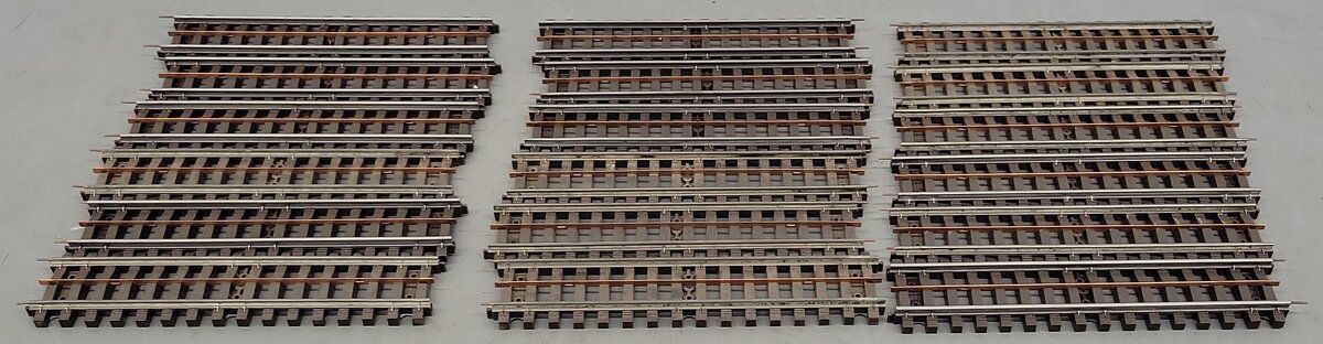 Lionel 32 Vintage Super O Straight Track Sections [18] VG