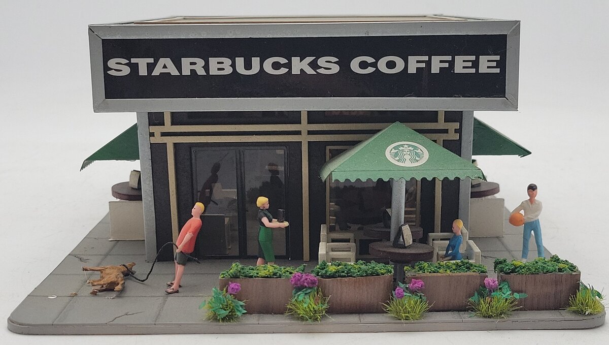 Menards 279-4325 O Gauge Assembled Starbucks Coffee Shop EX