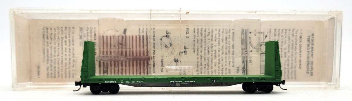 Micro-Trains 05400010 N Burlington Northern 61' Bulkhead Flatcar #621466 LN/Box