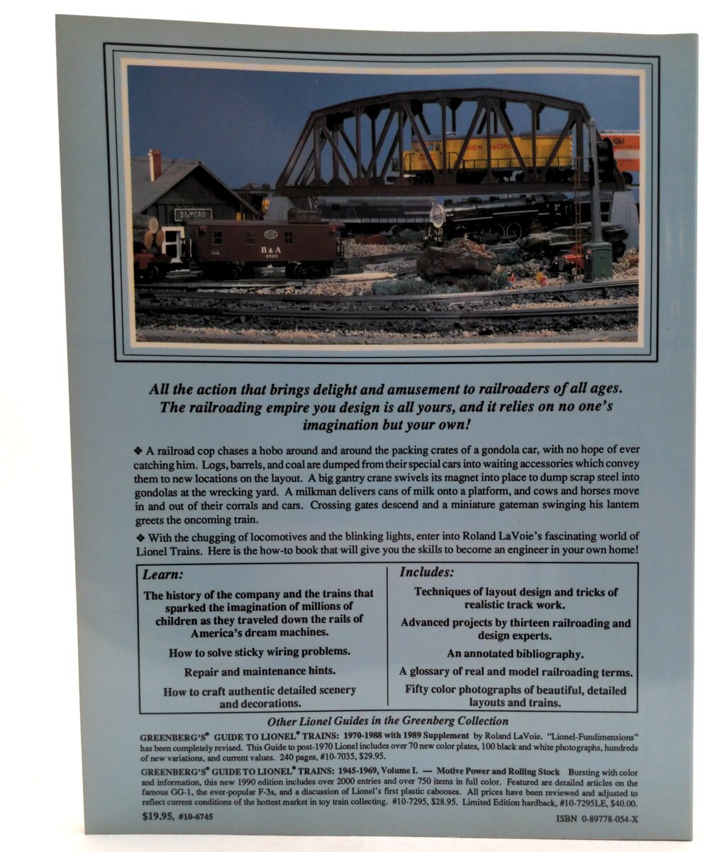 Greenberg Books 0-89778-054-X Model Railroading with Lionel Trains - LaVoie LN