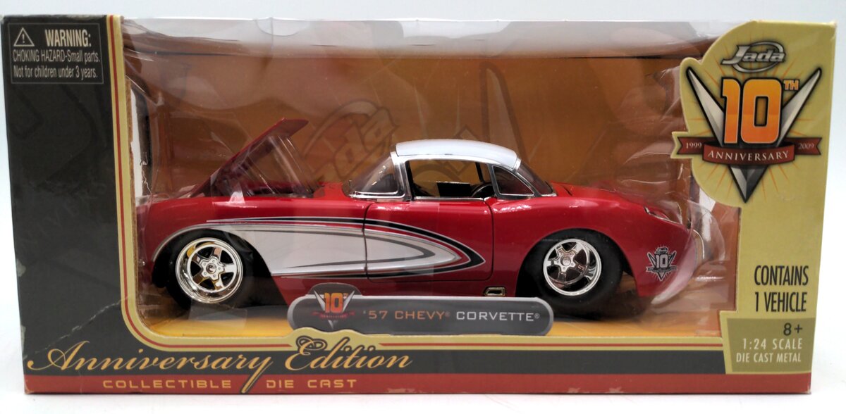 Jada Toys 92346 1:24 1957 Chevy Corvette EX/Box