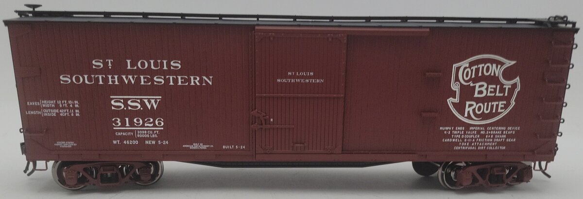 Atlas 3941-1 O Scale St. Louis Southwestern Boxcar #31926 (2-Rail) EX/Box