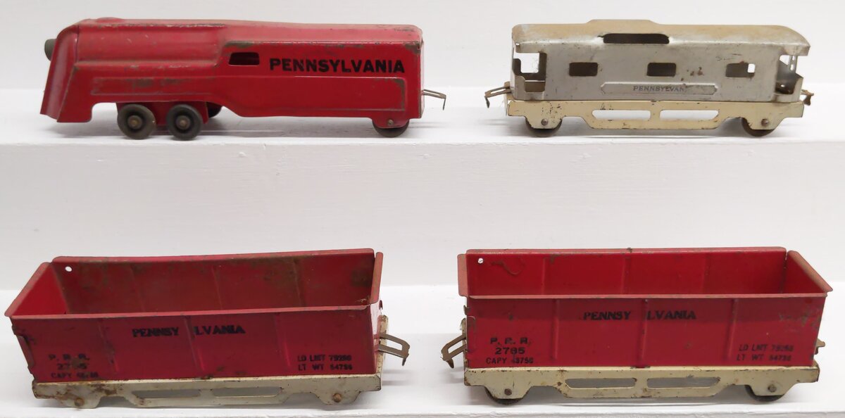 Marx Vintage Pennsylvania Floor Toy Train Set VG