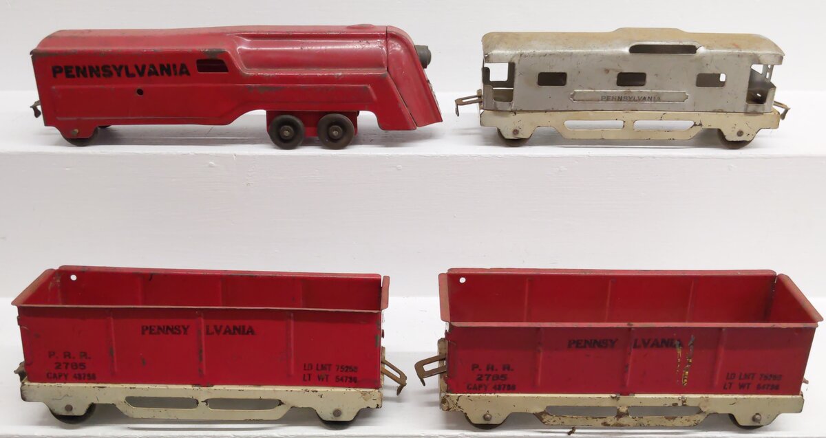Marx Vintage Pennsylvania Floor Toy Train Set VG