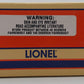 Lionel 6-16160 O Gauge AEC Reactor Fluid Tank Car #6515-4 (Black) EX/Box