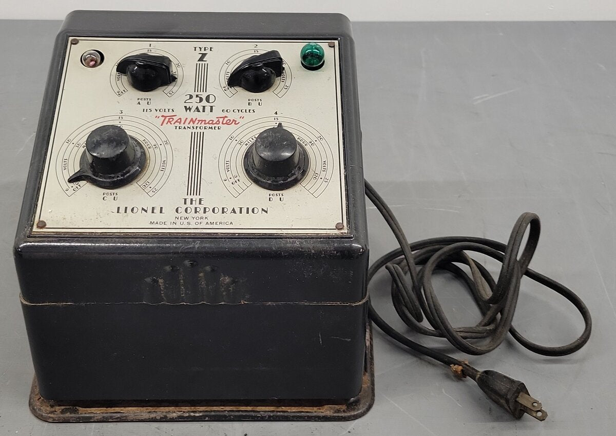 Lionel O Postwar Type Z 250 Watt Trainmaster Transformer VG