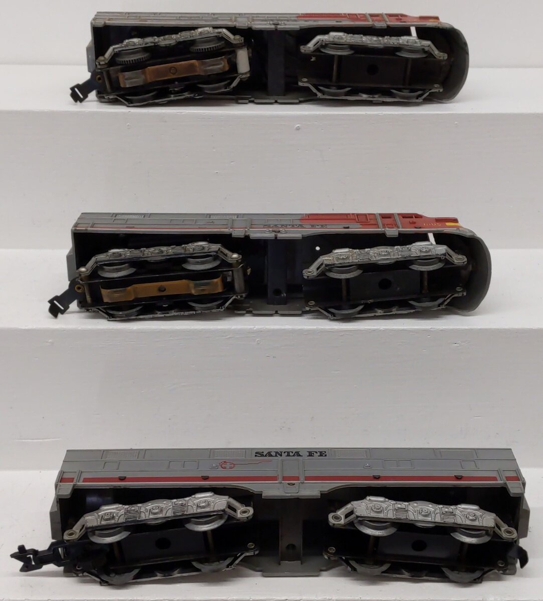 Marx 1095 Vintage O Santa Fe ABA Diesel Locomotives VG
