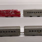 O Gauge Vintage Santa Fe Locomotive with Pullman Passenger Cars VG