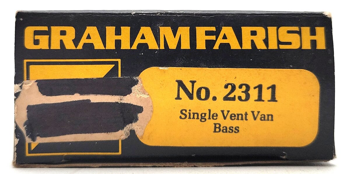 Graham Farish 2311 N Bass Single Vent Wagon #14 LN/Box