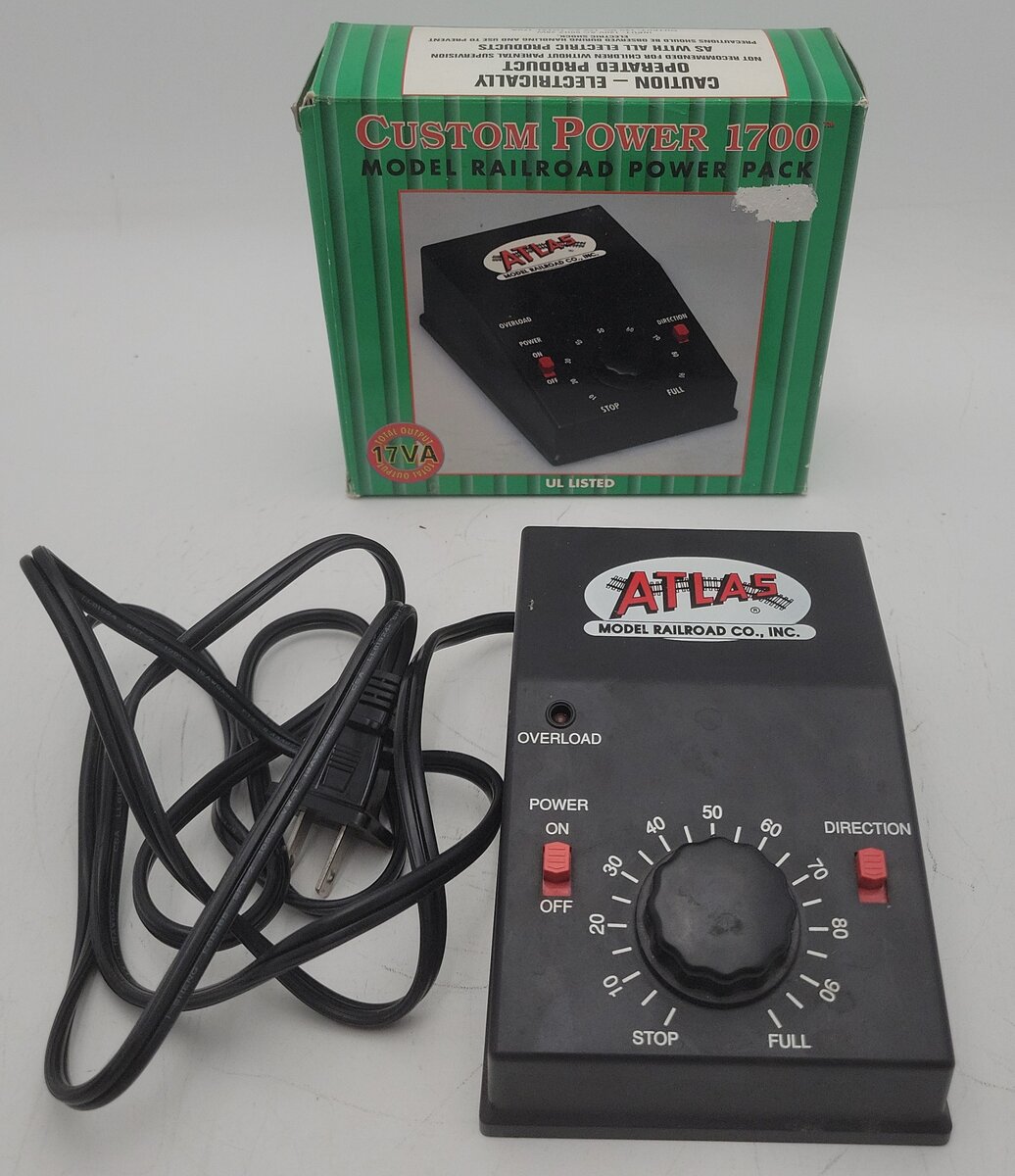 Atlas 310 Custom Power 1700 Model Railroad Power Pack EX/Box