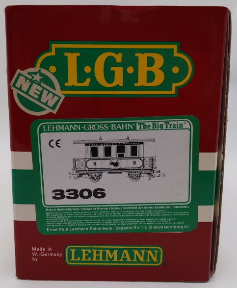 LGB 3306 G Scale Lake George & Boulder Passenger Car EX/Box
