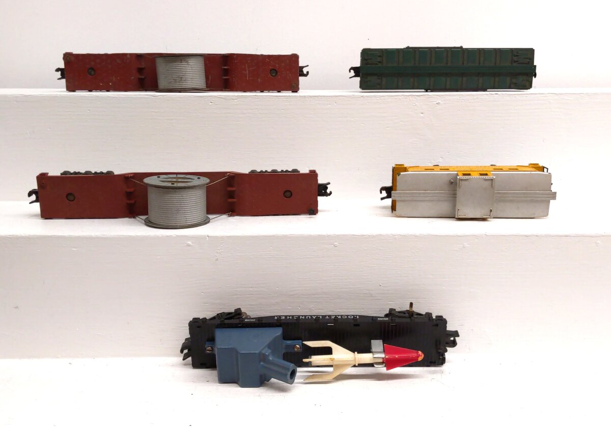 American Flyer S Gauge Assorted Freight Cars: 25059, 936, 24631, 989 [5] VG