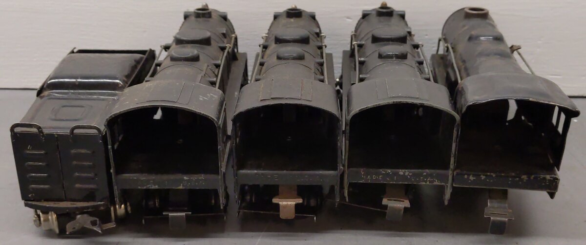 Marx O Gauge Vintage Locomotives and Tender; 999 x 3, [5] VG