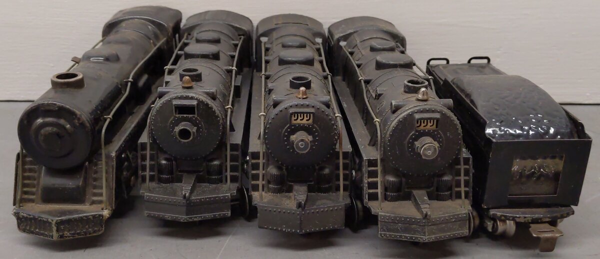 Marx O Gauge Vintage Locomotives and Tender; 999 x 3, [5] VG