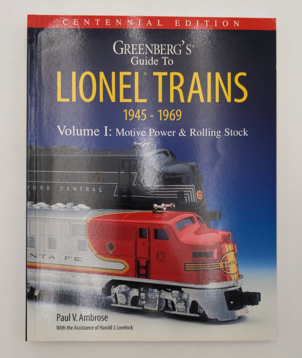 Lionel Trains 1945-1969 Vol.1 Paperback Book By Paul V. Ambrose EX