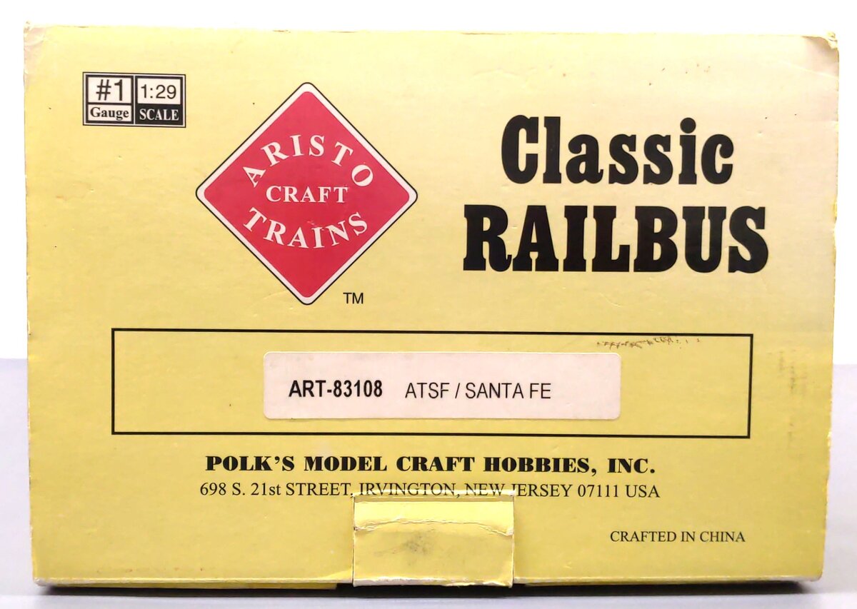 Aristo-Craft 83108 G Atchison, Topeka, & Santa Fe Reo Railbus Combine EX/Box