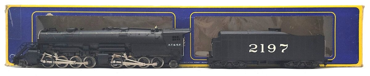 AHM 5090-C HO Scale Santa Fe 2-8-8-2 Y6B Mallet Loco & Tender #2197 EX/Box