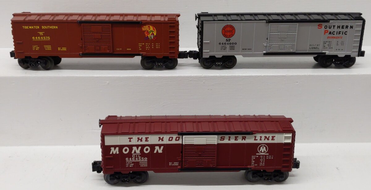 Lionel 6-39223 O Gauge 6464 Boxcar Archive 3-Pack LN/Box